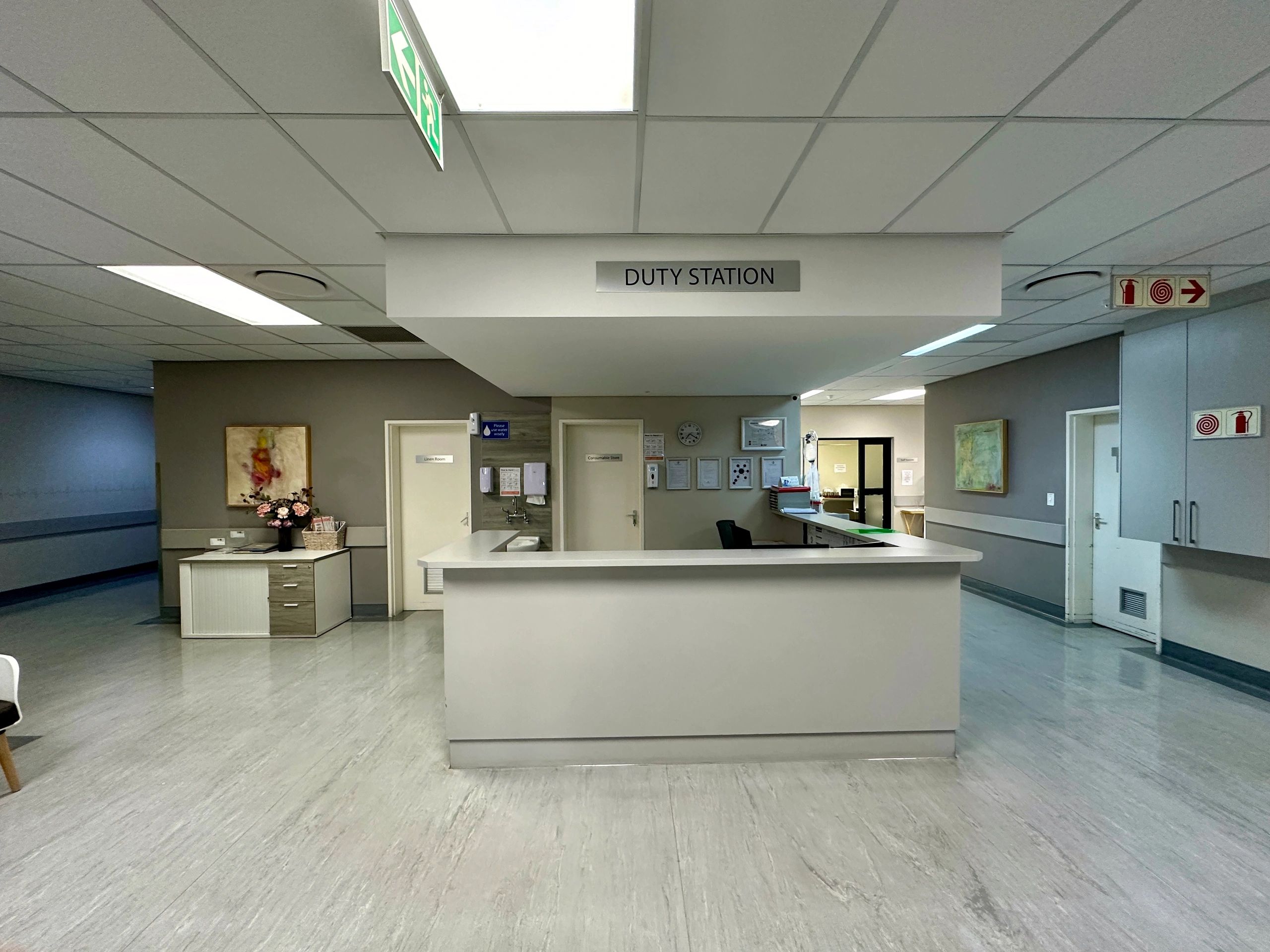 Modern facility reception area representing reliable on-site support