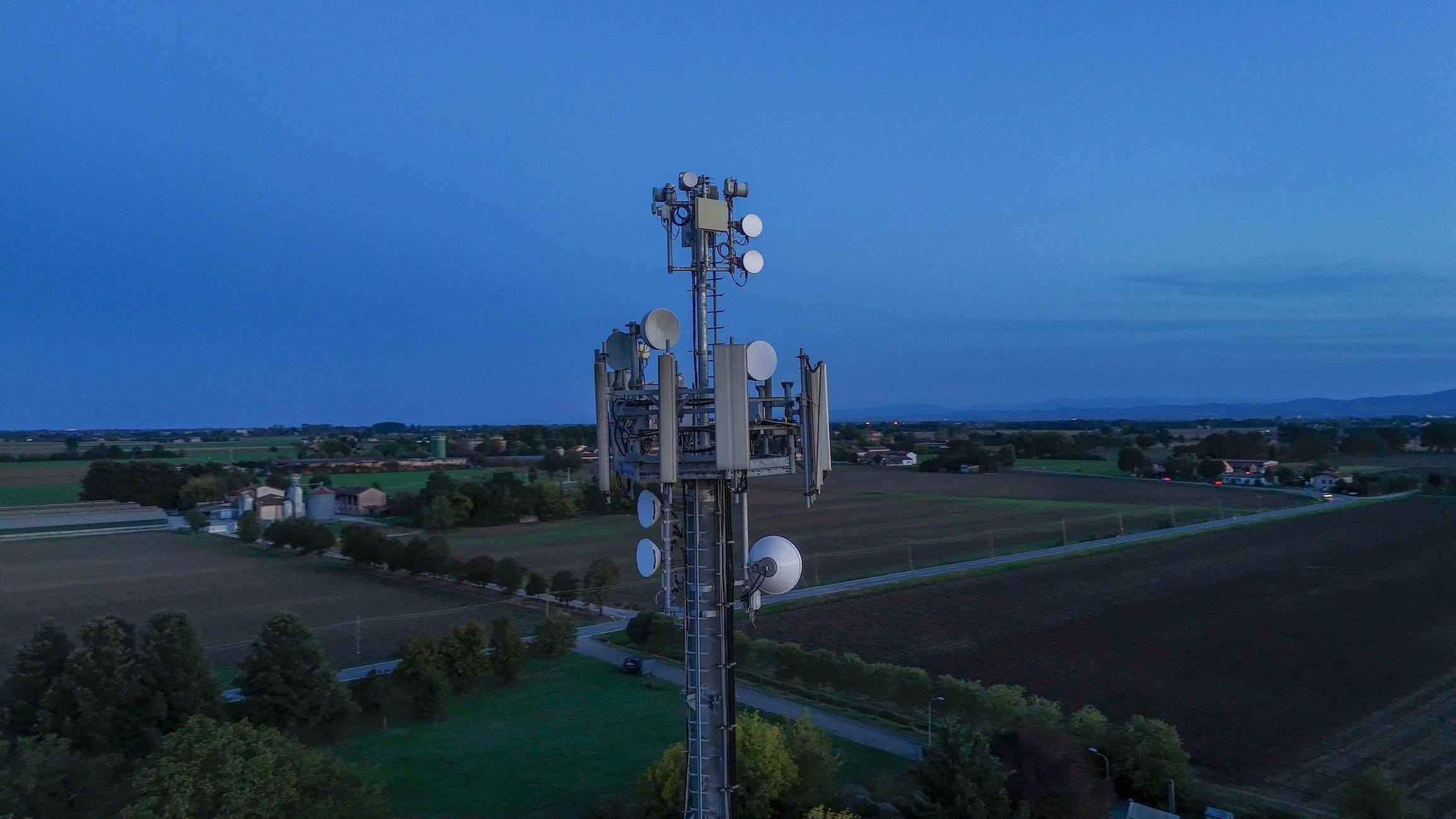 Wireless connectivity infrastructure representing network coverage and backhaul